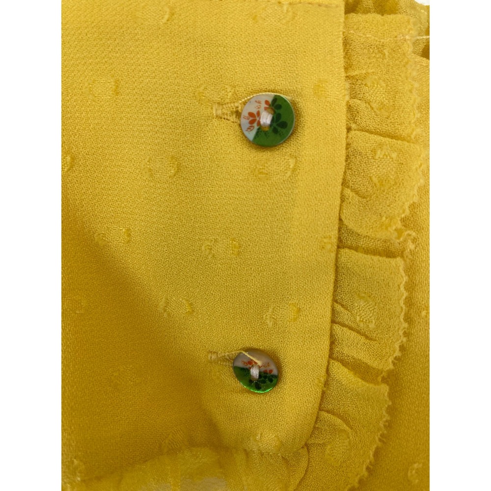 NWT FARM Rio Sunny Yellow Ruffle Mini Dress - Picture 8 of 11